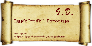 Igyártó Dorottya névjegykártya