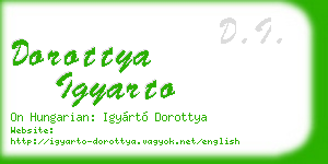 dorottya igyarto business card